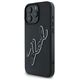 Karl Lagerfeld case for iPhone 16 Pro 6,3&quot; KLHCP16L3DRKSDLK black Hard 3D Rubber Bicolor Signature 3666339294168