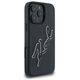 Karl Lagerfeld case for iPhone 16 Pro 6,3&quot; KLHCP16L3DRKSDLK black Hard 3D Rubber Bicolor Signature 3666339294168