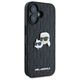 Karl Lagerfeld case for iPhone 16 6,1&quot; KLHCP16SPGKLKCPK black Hard Monogram Karl&Choupette Head Pin 3666339329365