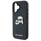 Karl Lagerfeld case for iPhone 16 6,1&quot; KLHCP16SPGKLKCPK black Hard Monogram Karl&Choupette Head Pin 3666339329365