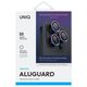 Tempered Glass for Camera IPHONE 16 PRO / 16 PRO MAX UNIQ Optix Aluminium Camera Lens Protector z Aplikatorem Iridescent 8886463690383