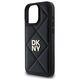 Original Case IPHONE 16 PRO DKNY Quilted Stack Logo (DKHCP16LPQDSLK) black 3666339333485