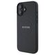Original Case IPHONE 16 Guess Hardcase Grained Gold Ring MagSafe (GUHMP16SPGHSMMK) black 3666339303501