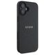 Original Case IPHONE 16 Guess Hardcase Grained Gold Ring MagSafe (GUHMP16SPGHSMMK) black 3666339303501