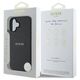 Original Case IPHONE 16 Guess Hardcase Grained Gold Ring MagSafe (GUHMP16SPGHSMMK) black 3666339303501