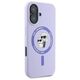 Original Case IPHONE 16 Karl Lagerfeld Hardcase Silicone Karl&Choupette Ring MagSafe (KLHMP16SSCMKCRHU) purple 3666339318727