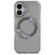 Guess case for iPhone 16 6,1&quot; GUHMP16SHFWFCK IML Flowers Wreath black MagSafe 3666339346348