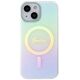 Guess Case for iPhone 15 / iPhone 14 / iPhone 13 - Guess IML Iridescent MagSafe (GUHMP15SHITSQ) - Turquoise 3666339154929 έως 12 άτοκες Δόσεις