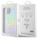 Guess Case for iPhone 15 / iPhone 14 / iPhone 13 - Guess IML Iridescent MagSafe (GUHMP15SHITSQ) - Turquoise 3666339154929 έως 12 άτοκες Δόσεις