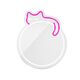 Neon MIRROR LED SLEEPING CAT white pink FMNE03 Forever Light 5907457763029