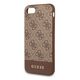 Guess GUHCI8G4GLBR Apple iPhone SE 2022/SE 2020/8/7 brown hard case 4G Stripe Collection GUE501BR 3700740471319