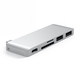 Satechi Type-C USB Pass-through hub for mobile devices USB-C 60W, 2x USB-A, micro/SD card reader silver STH83 879961005610