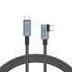 Tech-Protect Ultraboost Max L USB-C / USB-C angle cable USB 4.0 8K 40Gbps PD 240W 150cm Grey THP2847 5906302309252