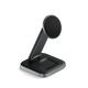 Satechi 2-in-1 Foldable Charging Stand Qi2 wireless charger for two devices space gray STH135 810086361236