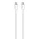 Cable PURO Fabric Ultra Strong heavy duty USB-C/USB-C 1,2m (white) PUR730 8018417441042