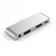 Satechi Aluminium Mobile Pro Hub USB-C (USB-C 60W, 4K HDMI, USB-A 3.0, jack port) (silver) STH56 879961008024