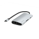 Satechi USB-C Multiport 8K adapter USB-C / USB-C, HDMI, 3xUSB-A 3.2 Gen 2 10Gbps, USB-A 3.2 Gen 1 5Gbps, SD/TF silver STH138 879961008185