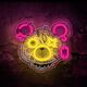 Neon ART LED PUNK TEDDY BEAR pink-yellow FLA01 Forever Light 5900495064165