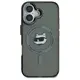Karl Lagerfeld case for iPhone 16 Plus 6,7&quot; KLHMP16MHLSCHK black Hard IML Metal Choupette Head MagSafe 3666339318215