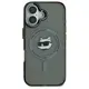 Karl Lagerfeld case for iPhone 16 6,1&quot; KLHMP16SHLSCHK black Hard IML Metal Choupette Head MagSafe 3666339318208