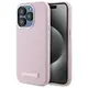 Karl Lagerfeld KLHMP15LPGMSRPP Apple iPhone 15 Pro hardcase FW Metal Plate MagSafe pink