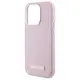 Karl Lagerfeld KLHMP15LPGMSRPP Apple iPhone 15 Pro hardcase FW Metal Plate MagSafe pink