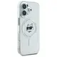 Karl Lagerfeld case for iPhone 16 Plus 6,7&quot; KLHMP16MHLSCHH white Hard IML Metal Choupette Head MagSafe 3666339318093