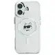 Karl Lagerfeld case for iPhone 16 6,1&quot; KLHMP16SHLSCHH white Hard IML Metal Choupette Head MagSafe 3666339318086