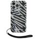 Karl Lagerfeld case for iPhone 16 Pro 6,3&quot; KLHCP16LHZBPKCCK black Hard IML Zebra Pattern & Cord 3666339320300
