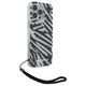 Karl Lagerfeld case for iPhone 16 Pro 6,3&quot; KLHCP16LHZBPKCCK black Hard IML Zebra Pattern & Cord 3666339320300