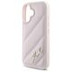 Karl Lagerfeld case for iPhone 16 6,1&quot; KLHCP16SPQDSMGP pink Hard Quilted Signature 3666339317805