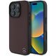Mercedes case for iPhone 16 Pro 6,3&quot; MEHMP16L23RBGVR Hardcase MB Wood Imitation Leather MagSafe red 3666339312282