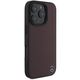 Mercedes case for iPhone 16 Pro 6,3&quot; MEHMP16L23RBGVR Hardcase MB Wood Imitation Leather MagSafe red 3666339312282