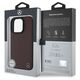 Mercedes case for iPhone 16 Pro 6,3&quot; MEHMP16L23RBGVR Hardcase MB Wood Imitation Leather MagSafe red 3666339312282