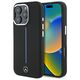 Mercedes case for iPhone 16 Pro 6,3&quot; MEHMP16L23SUMBK Hardcase Silicone Blue Stripe MagSafe black 3666339326746