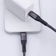 Maxlife MXUC-11 magnetic cable USB-C - Lightning 1,0 m 27W black nylon 5907457795969