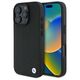 Original Case IPHONE 16 PRO BMW Hardcase Signature Leather Diamond Metal Logo MagSafe (BMHMP16L23RDDK) black 3666339323226