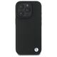 Original Case IPHONE 16 PRO BMW Hardcase Signature Leather Diamond Metal Logo MagSafe (BMHMP16L23RDDK) black 3666339323226