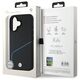 Original Case IPHONE 16 BMW Hardcase Signature Leather Textured & Line MagSafe (BMHMP16S23RDCLK) black 3666339323288