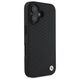 Original Case IPHONE 16 BMW Hardcase Signature Leather Diamond Metal Logo MagSafe (BMHMP16S23RDDK) black 3666339323202