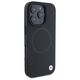 Original Case IPHONE 16 PRO MAX BMW Hardcase Signature Leather Half Textured & Circle MagSafe (BMHMP16X23RTPK) black 3666339323431