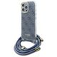 Original Case IPHONE 16 PRO Guess Hardcase Crossbody Cord 4G Print (GUHCP16LHC4SEB) blue 3666339344351