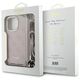 Original Case IPHONE 16 PRO Guess Hardcase Crossbody Cord 4G Print (GUHCP16LHC4SEP) pink 3666339344399