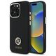 Original Case IPHONE 16 PRO Guess Hardcase Silicone Logo Strass 4G (GUHCP16LM4DGPK) black 3666339328788
