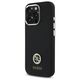 Original Case IPHONE 16 PRO Guess Hardcase Silicone Logo Strass 4G (GUHCP16LM4DGPK) black 3666339328788