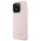 Original Case IPHONE 16 PRO Guess Hardcase Silicone Script Metal Logo & Frame (GUHCP16LSMBSLP) pink 3666339344276