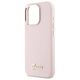 Original Case IPHONE 16 PRO Guess Hardcase Silicone Script Metal Logo & Frame (GUHCP16LSMBSLP) pink 3666339344276