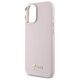 Original Case IPHONE 16 PLUS Guess Hardcase Silicone Script Metal Logo & Frame (GUHCP16MSMBSLP) pink 3666339344269