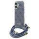 Original Case IPHONE 16 Guess Hardcase Crossbody Cord 4G Print (GUHCP16SHC4SEB) blue 3666339344337