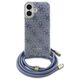 Original Case IPHONE 16 Guess Hardcase Crossbody Cord 4G Print (GUHCP16SHC4SEB) blue 3666339344337